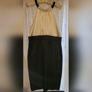 Joneswear Satin sheath knee length holiday dress size 1r